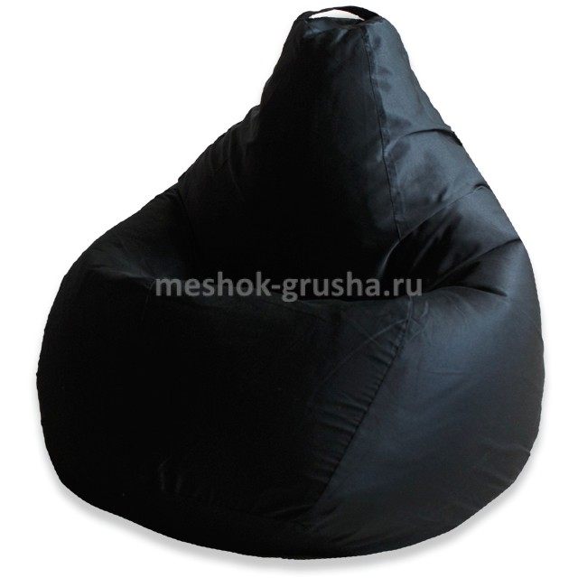 Кресло Мешок Груша Фьюжн Черное (XL, Классический)